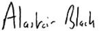 Alastair Black - Unterschrift